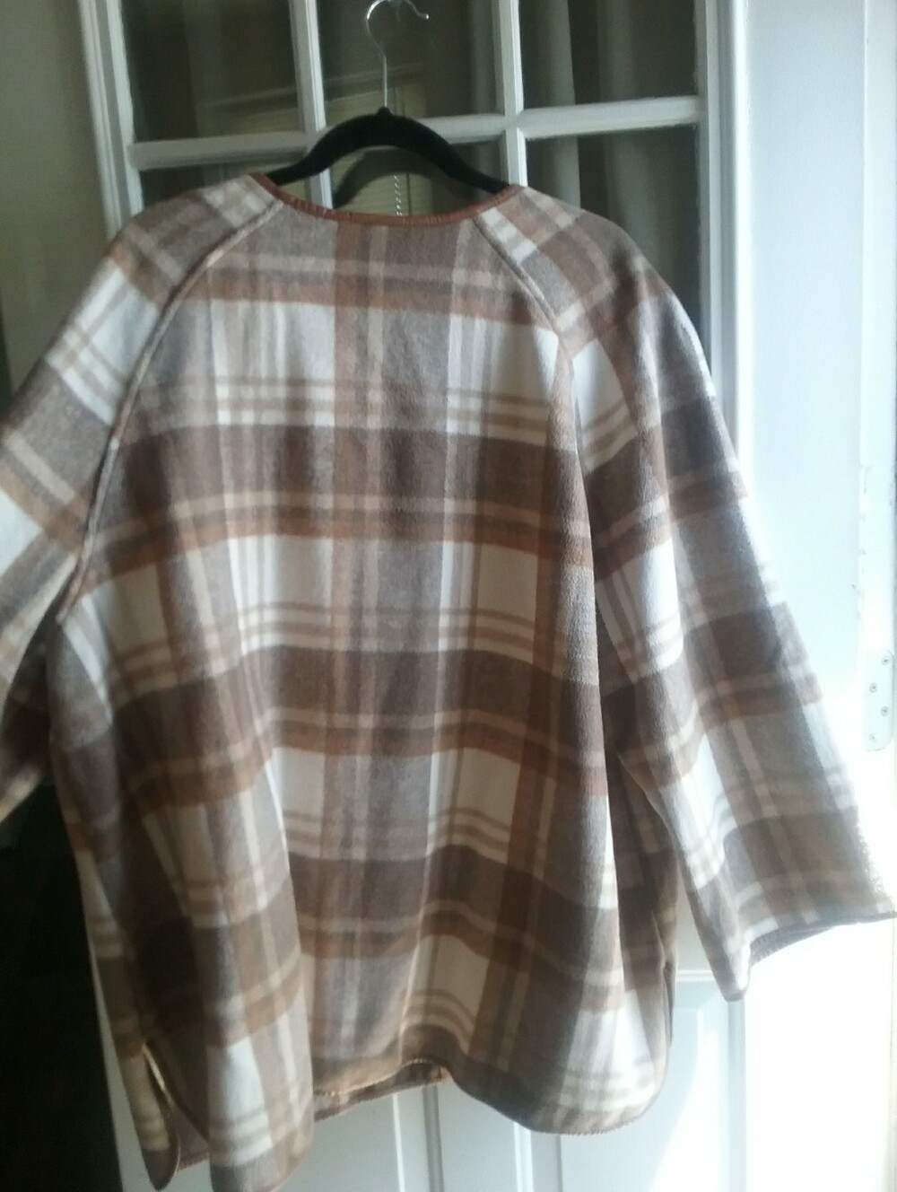Ruby Rd. Women’s Plaid Zip-Front Coat in Brown and Cream - Picture 2 of 7